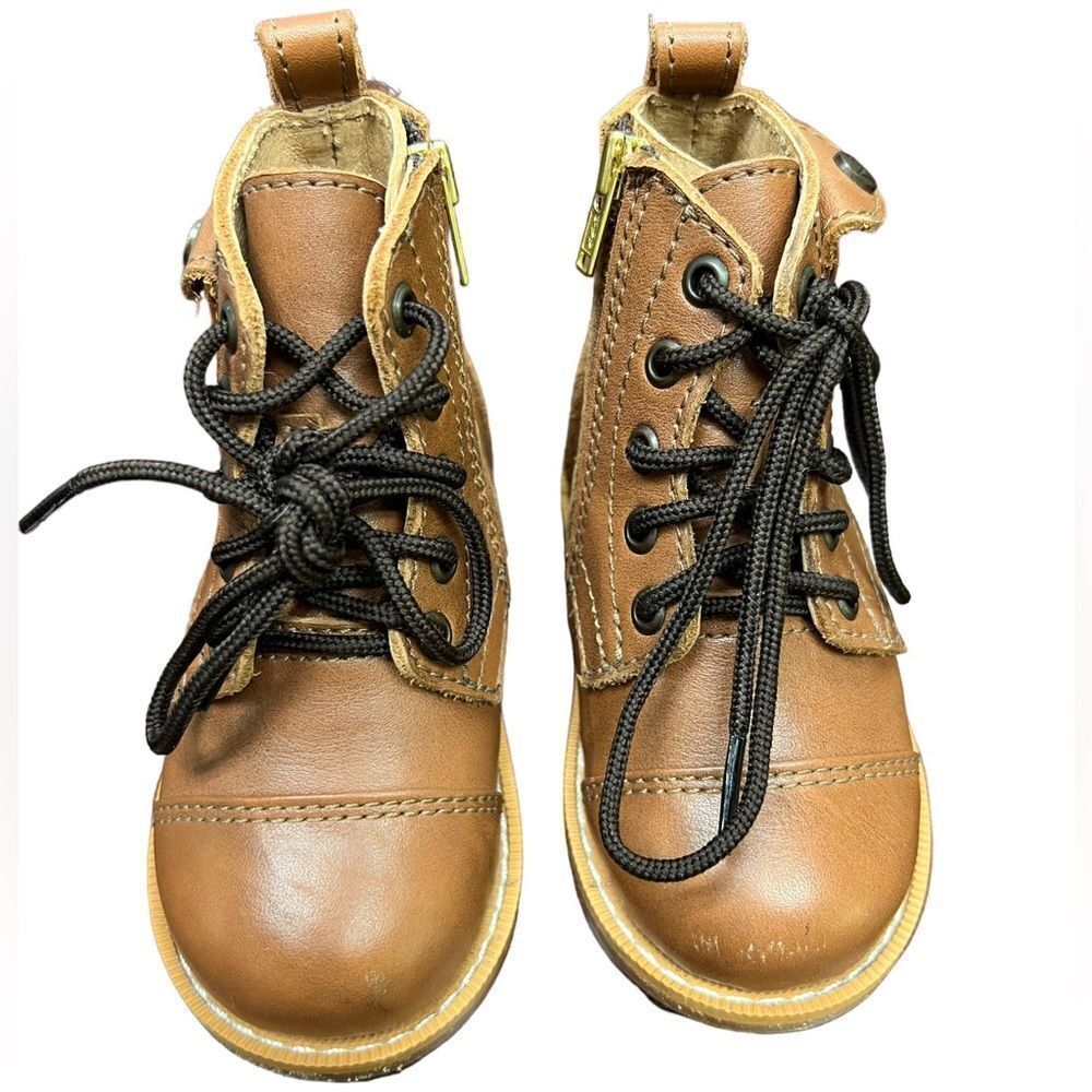 Mikoleon Heirloom Classic Boots Brown [Children Leather Boots] size 20 - Picture 2 of 11
